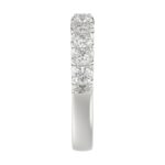 14K WHITE GOLD 1CT ROUND/PINK SAPPHIRE DIAMOND LADIES BAND - Image 5