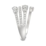 14K WHITE GOLD 2CT ROUND DIAMOND LADIES FASHION BAND - Image 4