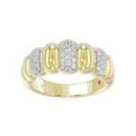 14K YELLOW GOLD 1/3CT ROUND DIAMOND LADIES BAND