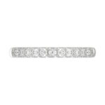 18K WHITE GOLD 1/3CT ROUND DIAMOND LADIES BAND - Image 2