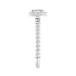 10K WHITE GOLD 1/10CT ROUND DIAMOND LADIES RING - Image 4