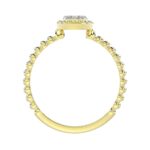 14K WHITE GOLD 1/10CT ROUND DIAMOND LADIES RING - Image 3
