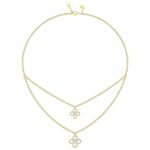 18K YELLOW GOLD 1/5CT ROUND DIAMOND LADIES NECKLACE