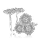 18K WHITE GOLD 1/2CT ROUND DIAMOND LADIES RING