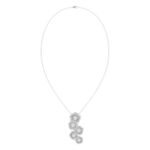 18K WHITE GOLD 1CT ROUND DIAMOND LADIES PENDANT WITH CHAIN - Image 4