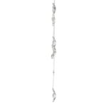 18K WHITE GOLD 1CT ROUND/PEAR DIAMOND LADIES NECKLACE(COLOR STONE PEAR GREEN EMERALD DIAMOND 1 1/6CT) - Image 2