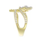 18K YELLOW GOLD 1/2CT ROUND DIAMOND LADIES RING - Image 5