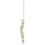 18K YELLOW GOLD 1CT ROUND DIAMOND LADIES PENDANT WITH CHAIN - Image 3