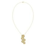 18K YELLOW GOLD 1CT ROUND DIAMOND LADIES PENDANT WITH CHAIN - Image 4