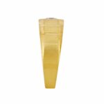 18K YELLOW GOLD 1/2CT ROUND DIAMOND MEN'S RING(CENTER STONE ROUND DIAMPOND 1/2CT) - Image 3