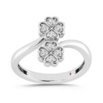 10K WHITE GOLD 1/5CT ROUND DIAMOND LADIES RING
