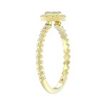 10K YELLOW GOLD 1/10CT ROUND DIAMOND LADIES RING (RUBY DIAMOND) - Image 3