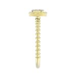 10K YELLOW GOLD 1/10CT ROUND DIAMOND LADIES RING (RUBY DIAMOND) - Image 4