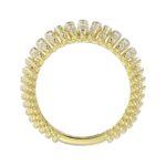 14K YELLOW GOLD 1CT ROUND DIAMOND LADIES FASHION RING - Image 2