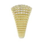 14K YELLOW GOLD 1CT ROUND DIAMOND LADIES FASHION RING - Image 5