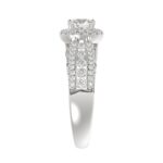 18K WHITE GOLD 1 1/2CT ROUND DIAMOND LADIES RING(CENTER STONE ROUND DIAMOND 3/4CT) - Image 5