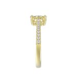 18K YELLOW GOLD 1/2CT ROUND DIAMOND LADIES RING(CENTER STONE ROUND DIAMOND 1/4CT) - Image 5