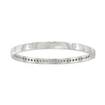18K WHITE GOLD 1/2CT ROUND DIAMOND LADIES BANGLE