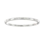 18K WHITE GOLD 1/2CT ROUND DIAMOND LADIES BANGLE