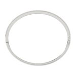 18K WHITE GOLD 2CT ROUND/BAGUETTE DIAMOND LADIES BANGLE - Image 3