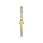 18K YELLOW GOLD 1CT ROUND DIAMOND LADIES BANGLE - Image 4