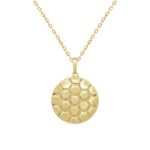 10K YELLOW GOLD 1/6CT ROUND DIAMOND LADIES PENDANT WITH CHAIN - Image 2