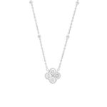 14K WHITE GOLD 1CT ROUND DIAMOND LADIES NECKLACE