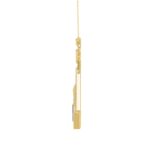 18K YELLOW GOLD 3CT ROUND/ONYX DIAMOND LADIES NECKLACE(COLOR STONE ONYX DIAMOND 2 3/4CT) - Image 3