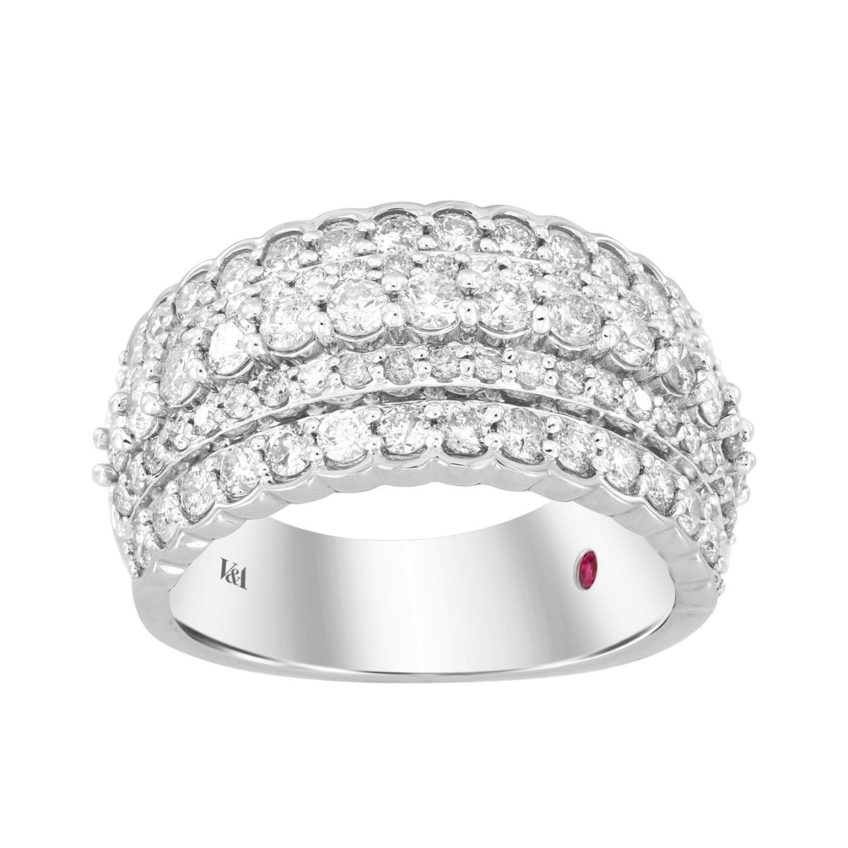 20343952_VA16771W-14K-1201x1201.jpg 14K WHITE GOLD 1 7/8CT ROUND DIAMOND LADIES RING - Image 1