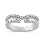 14K WHITE GOLD 1/3CT ROUND DIAMOND LADIES RING