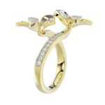 18K YELLOW GOLD 1/2CT ROUND DIAMOND LADIES RING - Image 3