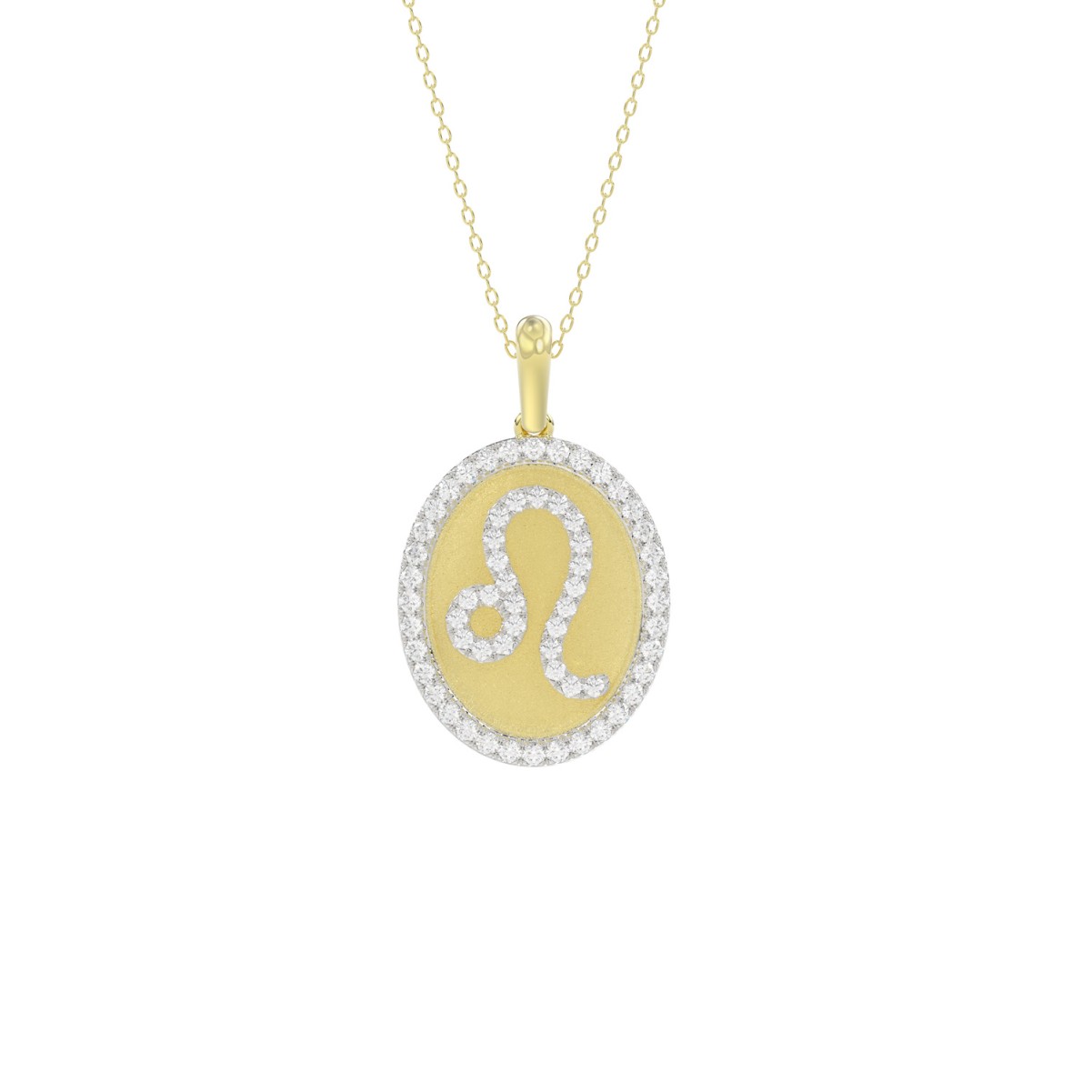 20352029_VA33276Y-10K-1201x1201.jpg 10K YELLOW GOLD 1/3CT ROUND DIAMOND LADIES PENDANT WITH CHAIN - Image 1