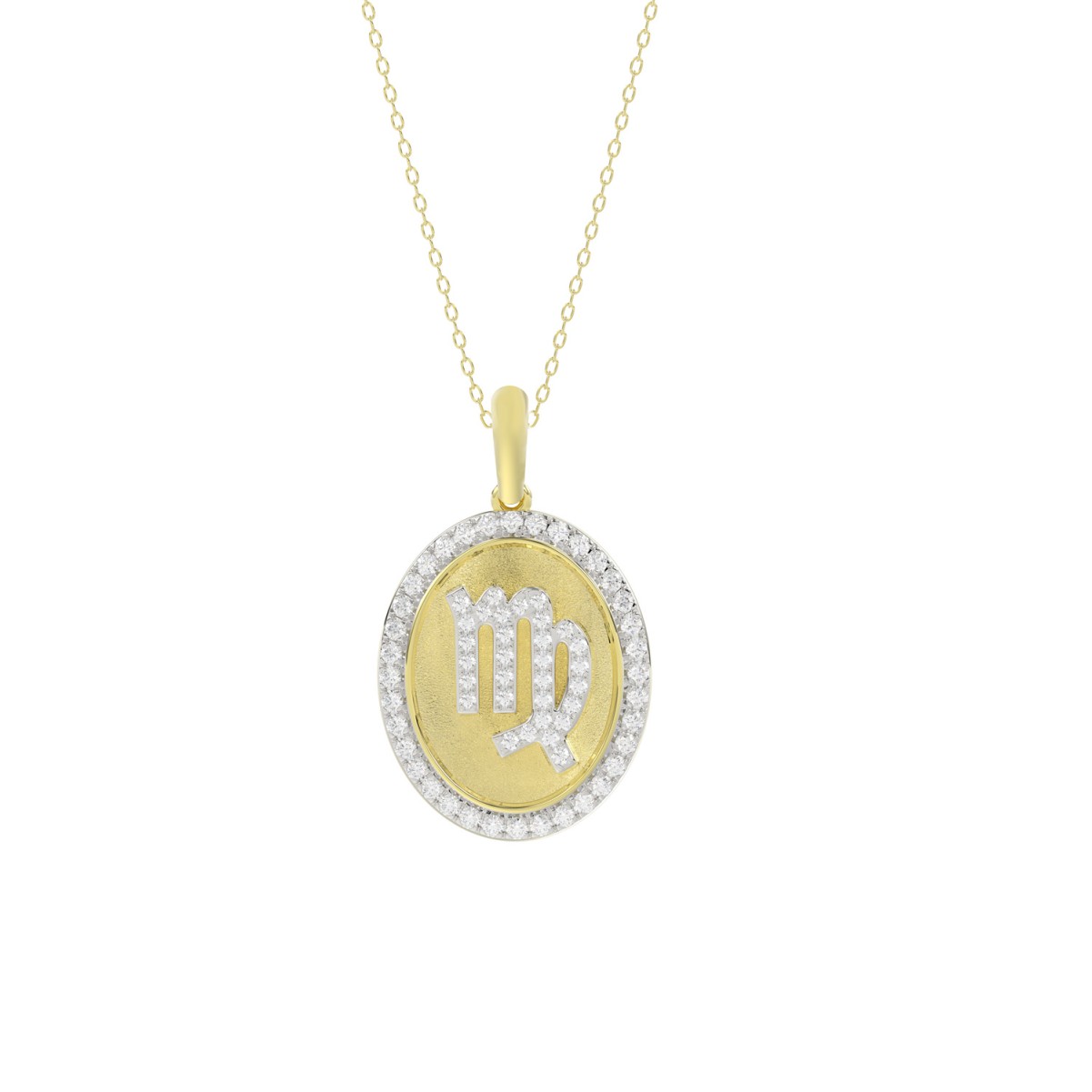 20355912_VA34832Y-1201x1201.jpg 10K YELLOW GOLD 1/3CT ROUND DIAMOND LADIES PENDANT WITH CHAIN - Image 1