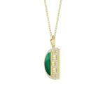 18K YELLOW GOLD 1/2CT ROUND DIAMOND LADIES PENDANT - Image 3