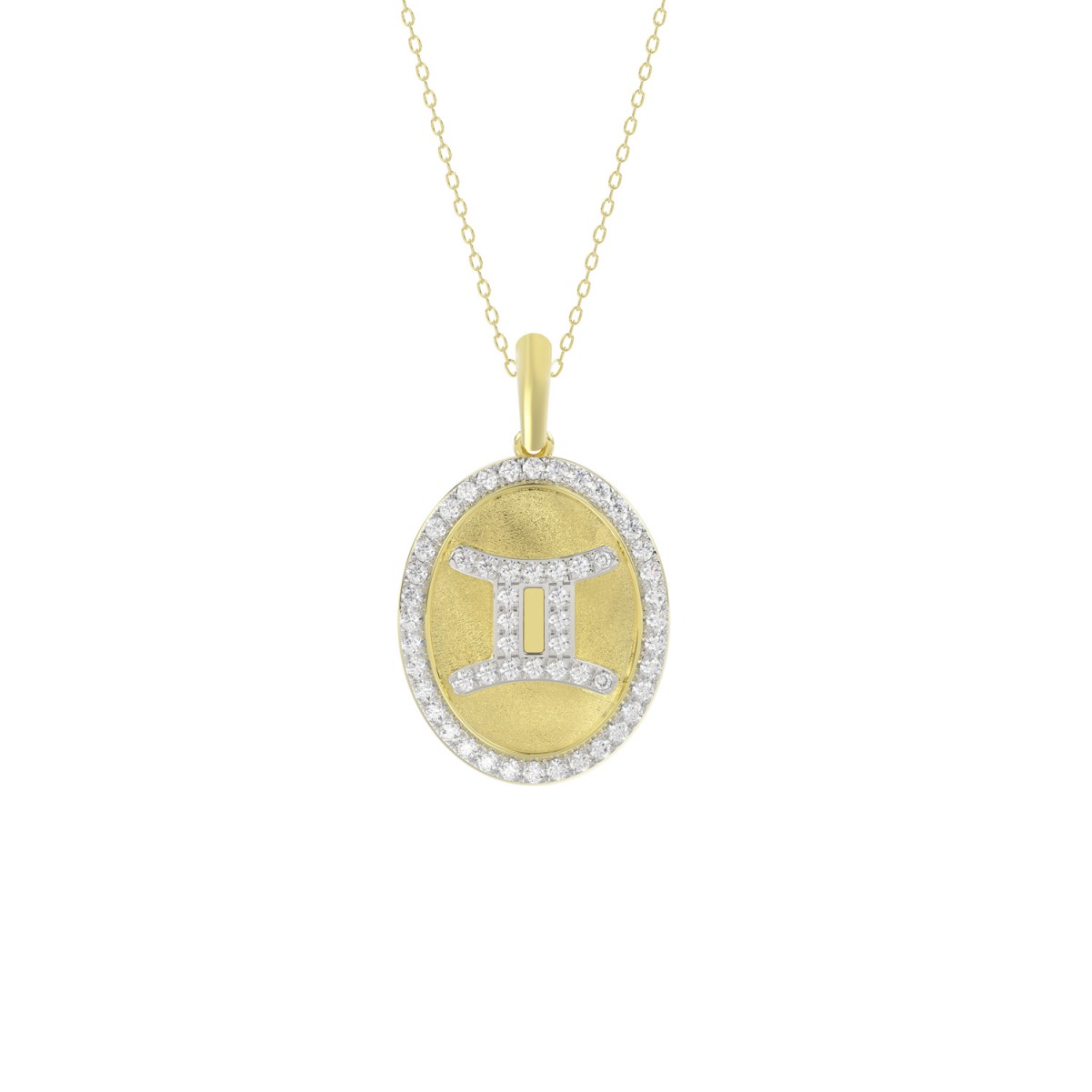 20397857_VA34831Y-1201x1201.jpg 10K YELLOW GOLD 1/3CT ROUND DIAMOND LADIES PENDANT WITH CHAIN - Image 1