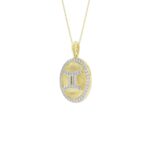 10K YELLOW GOLD 1/3CT ROUND DIAMOND LADIES PENDANT WITH CHAIN - Image 2