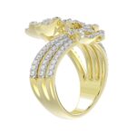 18K YELLOW GOLD 1CT ROUND DIAMOND LADIES RING - Image 3