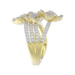 18K YELLOW GOLD 1CT ROUND DIAMOND LADIES RING - Image 5
