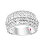 14K WHITE GOLD 1 7/8CT ROUND DIAMOND LADIES RING