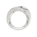 14K WHITE GOLD 1/2CT ROUND DIAMOND LADIES RING - Image 2