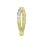 18K YELLOW GOLD 1/4CT ROUND DIAMOND LADIES RING - Image 4