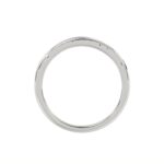 14K WHITE GOLD 1/6CT ROUND DIAMOND LADIES BAND - Image 2