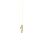 10K YELLOW GOLD 1/6CT ROUND DIAMOND LADIES PENDANT WITH CHAIN - Image 3