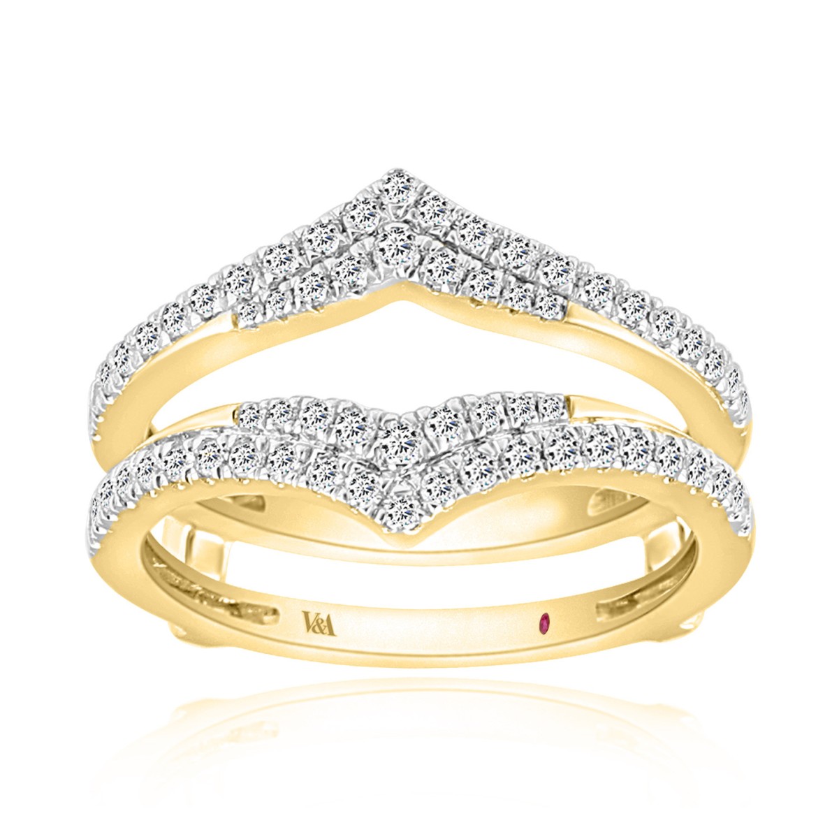 20762453_VA11856Y-14K-1201x1201.jpg 14K YELLOW GOLD 1/2CT ROUND DIAMOND LADIES WRAP RING - Image 1