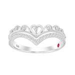 18K WHITE GOLD 1/3CT ROUND DIAMOND LADIES RING