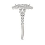 18K WHITE GOLD 1 3/4CT ROUND/MARQUISE DIAMOND LADIES RING(CENTER STONE MARQUISE DIAMOND 1CT) - Image 6