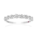 18K WHITE GOLD 1/2CT ROUND DIAMOND LADIES RING