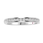 18K WHITE GOLD 1/4CT ROUND DIAMOND LADIES BAND