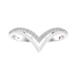 18K WHITE GOLD 1/6CT ROUND DIAMOND LADIES RING