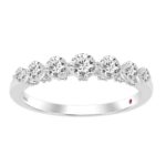 18K WHITE GOLD 1CT ROUND DIAMOND LADIES RING